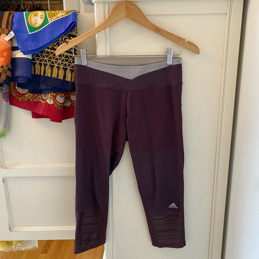 Adidas Purple Capri Sport Leggings